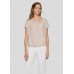 Rabe - 56-125315 Goud kleurige T-shirt met kapmouwen.